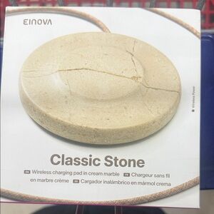 Einova Classic Stone-Cream Marble Wireless Charging Pad